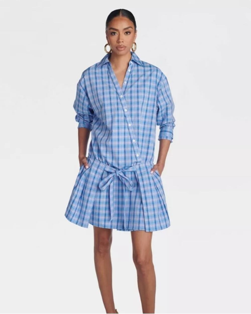 KBB by KAHLANA Women's 'The Apron Shirt Dress'